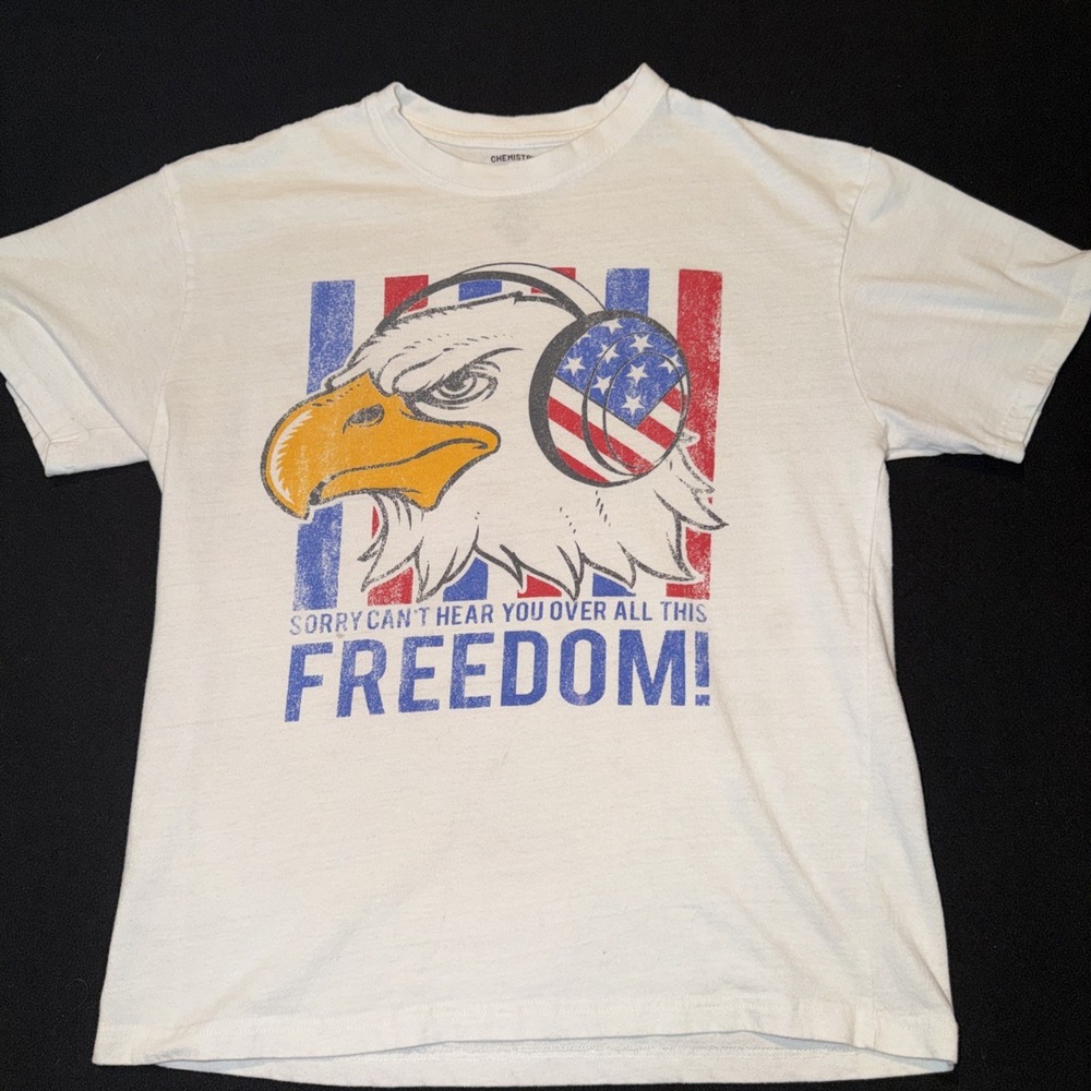 Chemistry Freedom Joke Funny White Tshirt Size XL